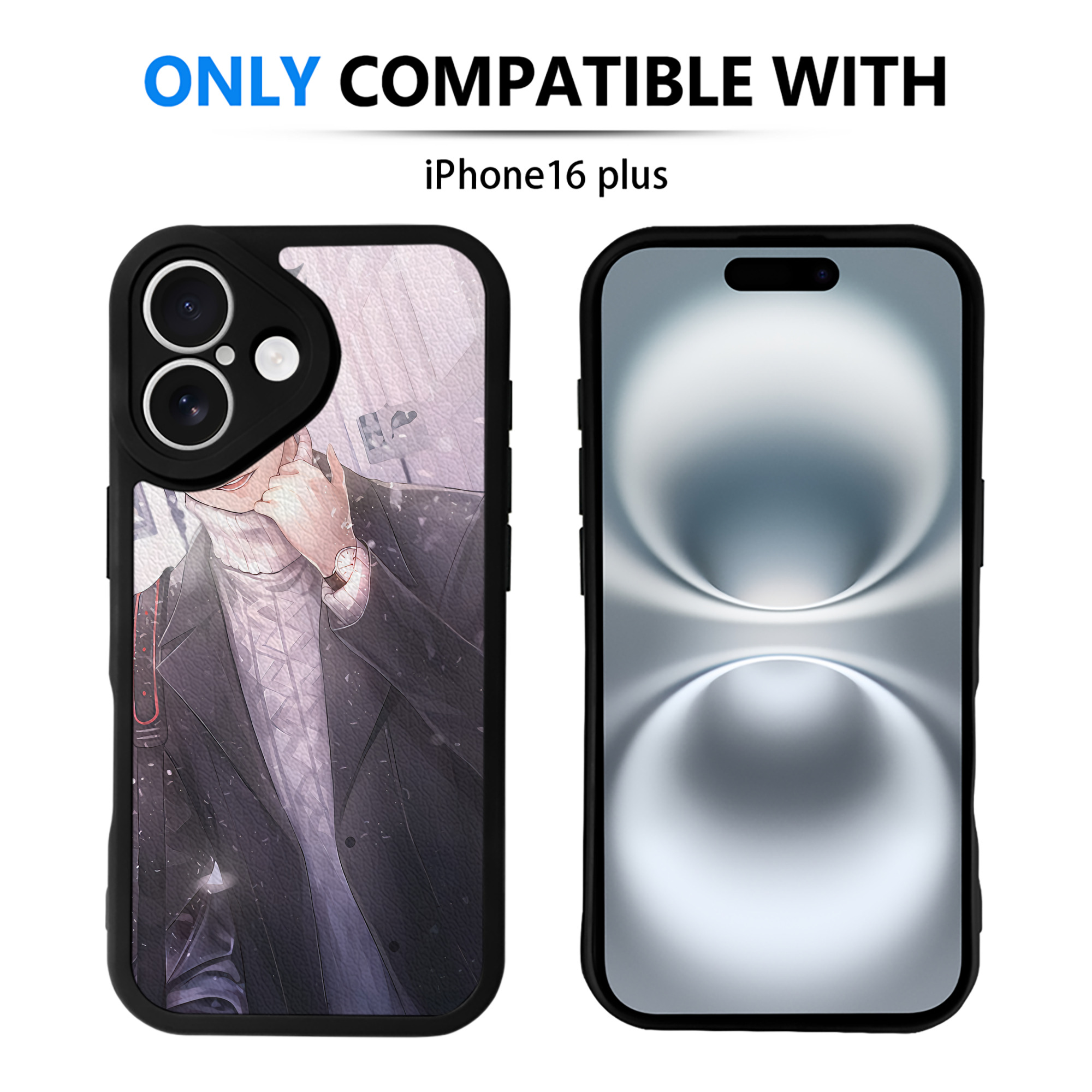 （画像用） ハイキュー!! Haikyu!! 【iPhone 16シリーズ対応】シリコンスマホケース（レザー調） 材質：シリコン